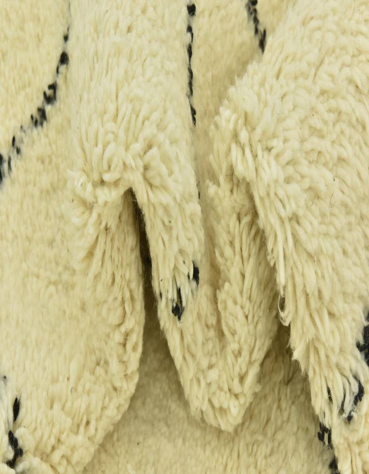 Detail image of 6' 8 x 10' 2 Hand Knotted Moroccan Wool Rug