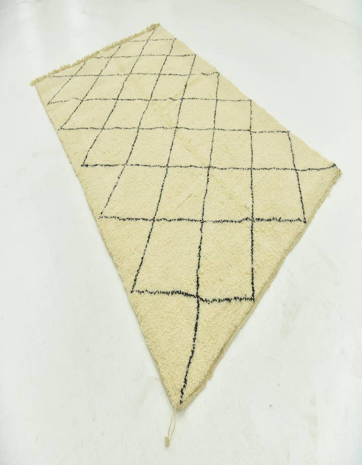 Detail image of 6' 8 x 10' 2 Hand Knotted Moroccan Wool Rug