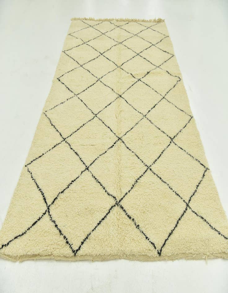 Detail image of 6' 8 x 10' 2 Hand Knotted Moroccan Wool Rug