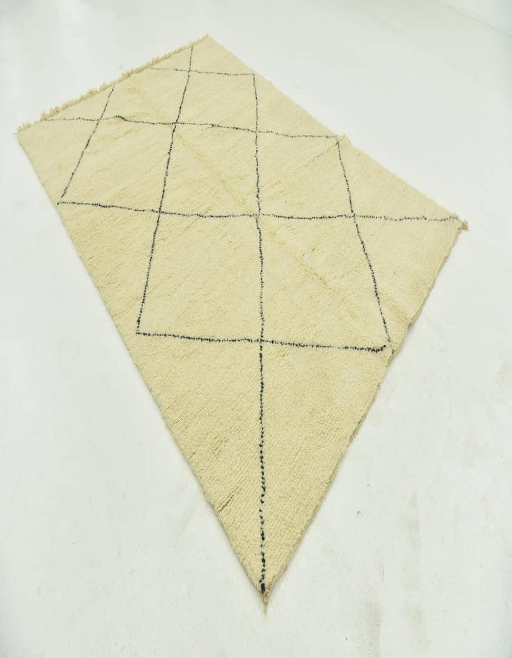 Detail image of  6' 6 x 9' 5  Hand Knotted Moroccan Wool Rug