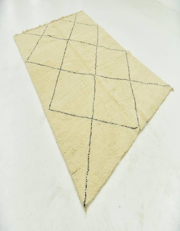 Detail image of  6' 6 x 9' 5  Hand Knotted Moroccan Wool Rug