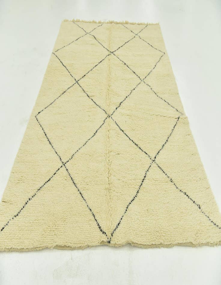 Detail image of  6' 6 x 9' 5  Hand Knotted Moroccan Wool Rug