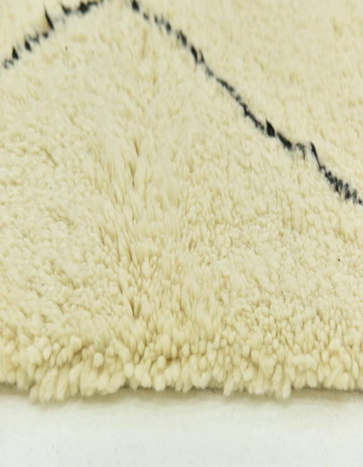 Detail image of  6' 5 x 10' 2  Hand Knotted Moroccan Wool Rug