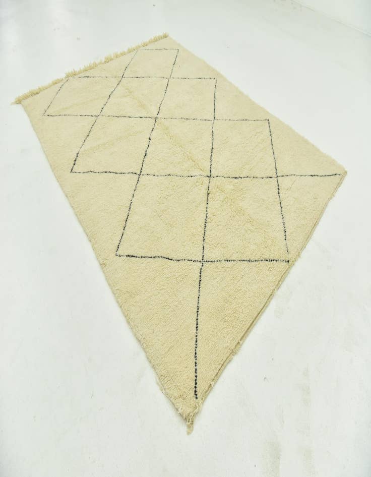 Detail image of  7' 1 x 9' 3  Hand Knotted Moroccan Wool Rug