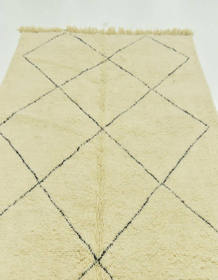 Detail image of  7' 1 x 9' 3  Hand Knotted Moroccan Wool Rug