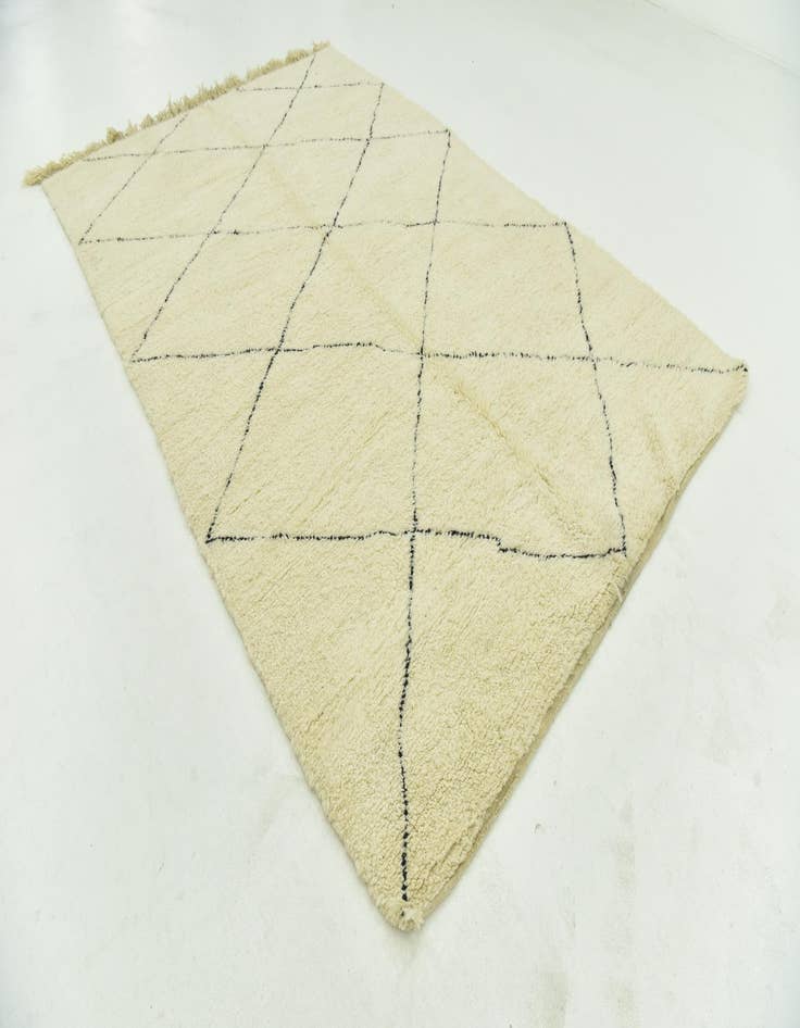 Detail image of  6' 10 x 10' 6  Hand Knotted Moroccan Wool Rug