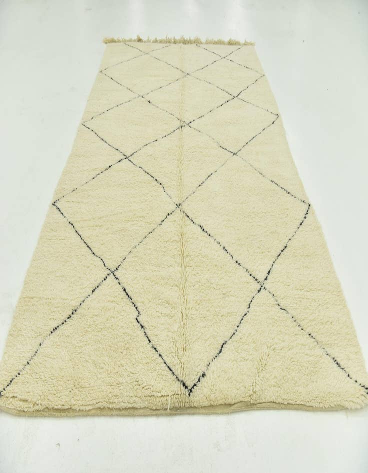 Detail image of  6' 10 x 10' 6  Hand Knotted Moroccan Wool Rug