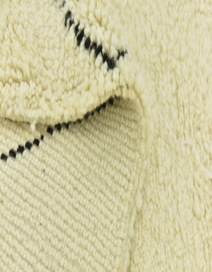 Detail image of  6' 10 x 10' 6  Hand Knotted Moroccan Wool Rug