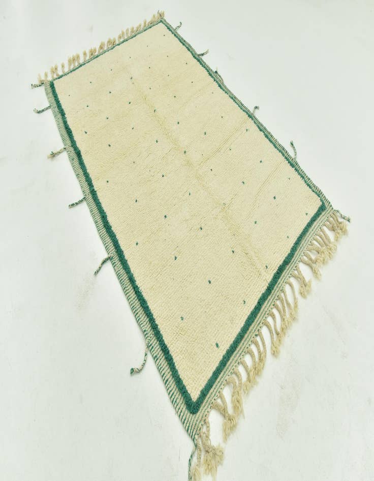 Detail image of  5' 2 x 8'  Hand Knotted Moroccan Wool Rug