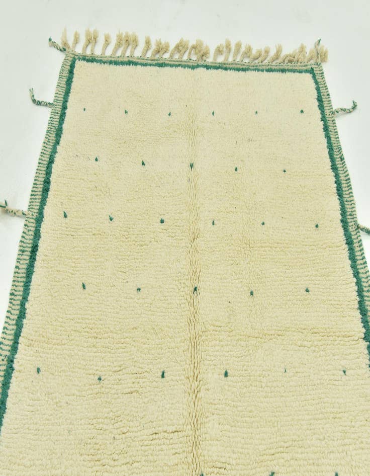 Detail image of  5' 2 x 8'  Hand Knotted Moroccan Wool Rug