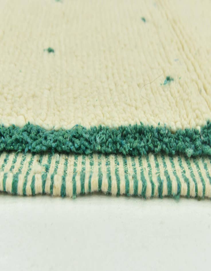 Detail image of  5' 2 x 8'  Hand Knotted Moroccan Wool Rug