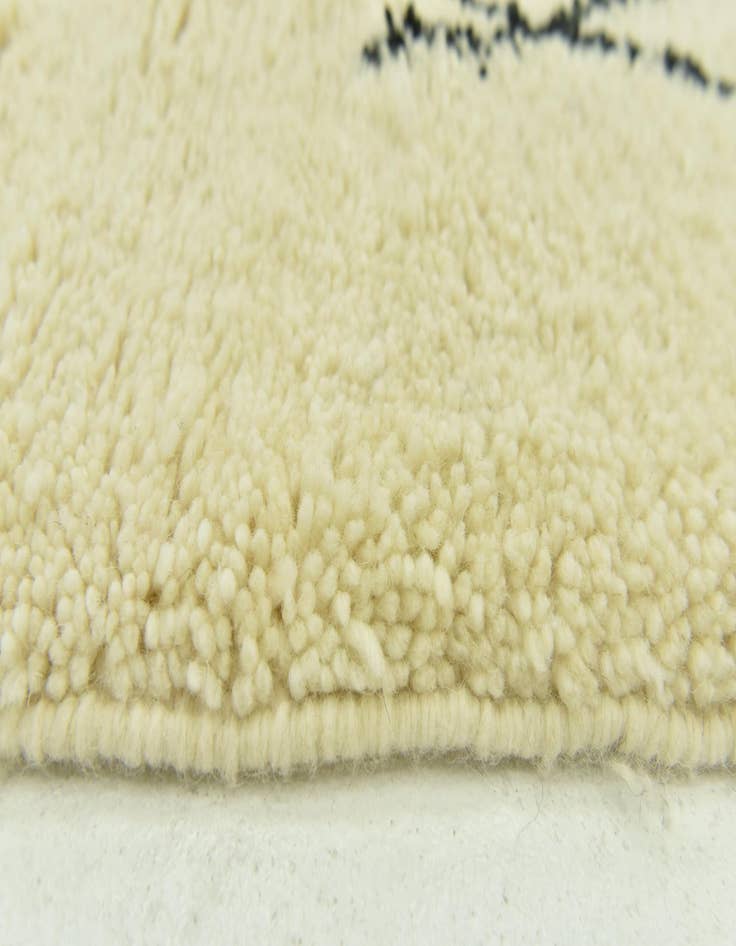 Detail image of  6' 10 x 9' 4  Hand Knotted Moroccan Wool Rug