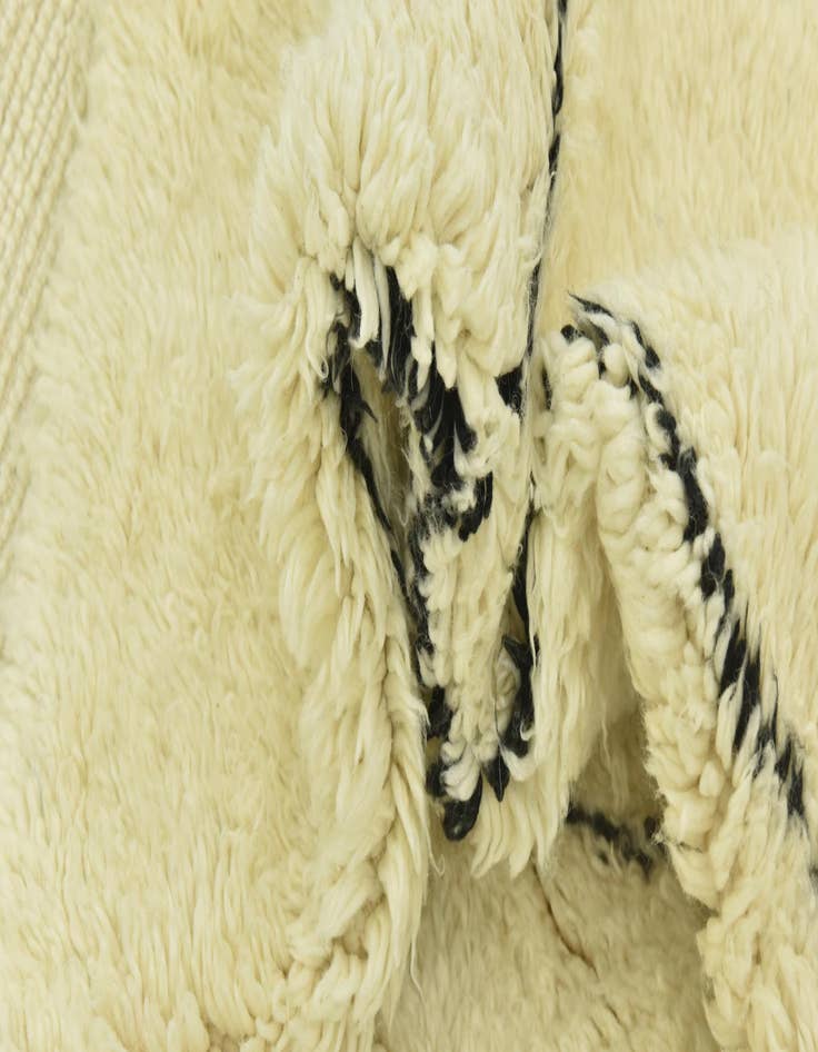 Detail image of  6' 10 x 10' 6  Hand Knotted Moroccan Wool Rug