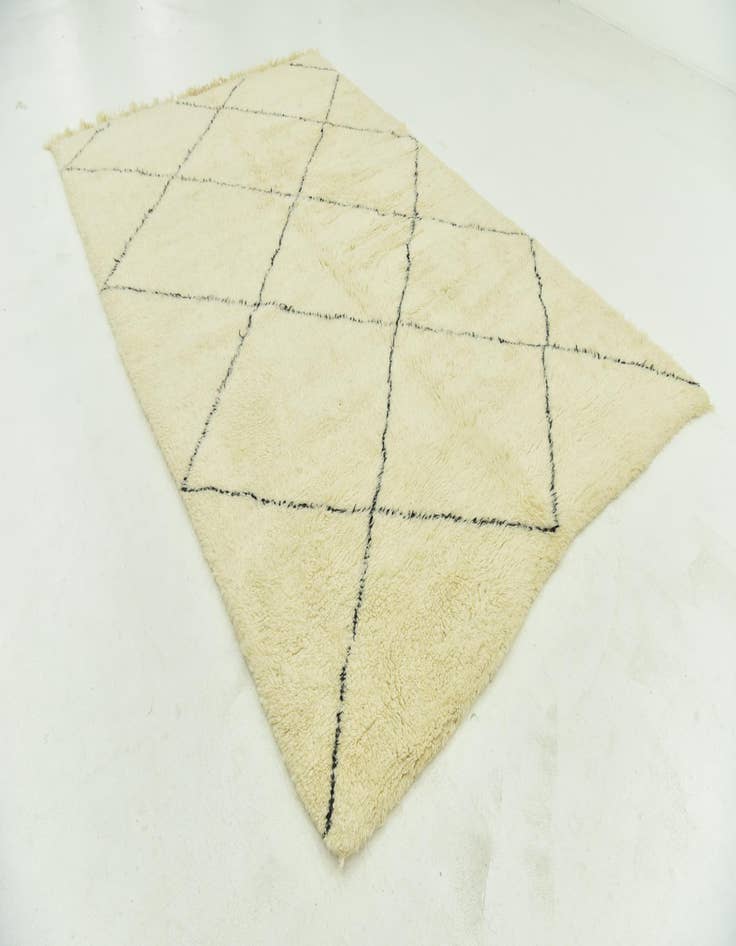 Detail image of  6' 10 x 10' 6  Hand Knotted Moroccan Wool Rug