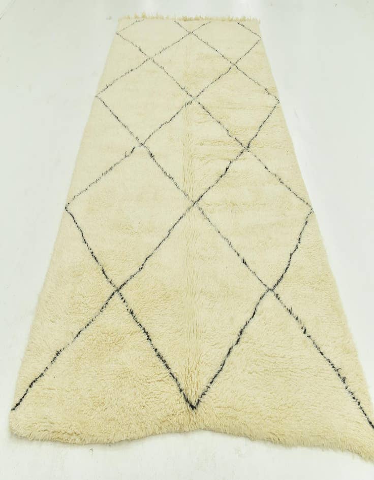 Detail image of  6' 10 x 10' 6  Hand Knotted Moroccan Wool Rug