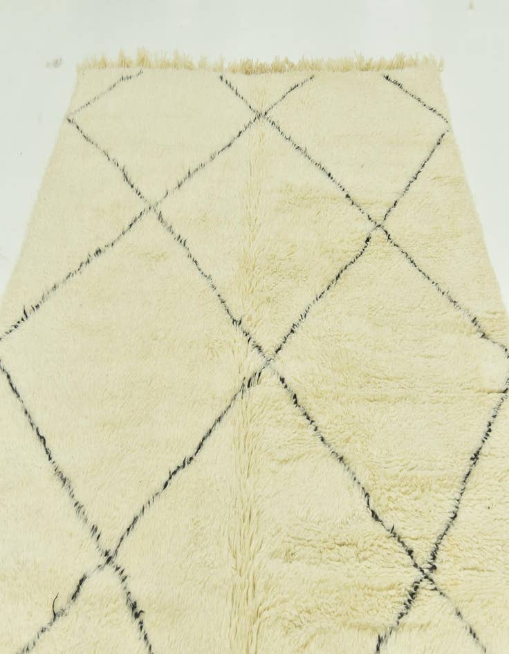 Detail image of  6' 10 x 10' 6  Hand Knotted Moroccan Wool Rug