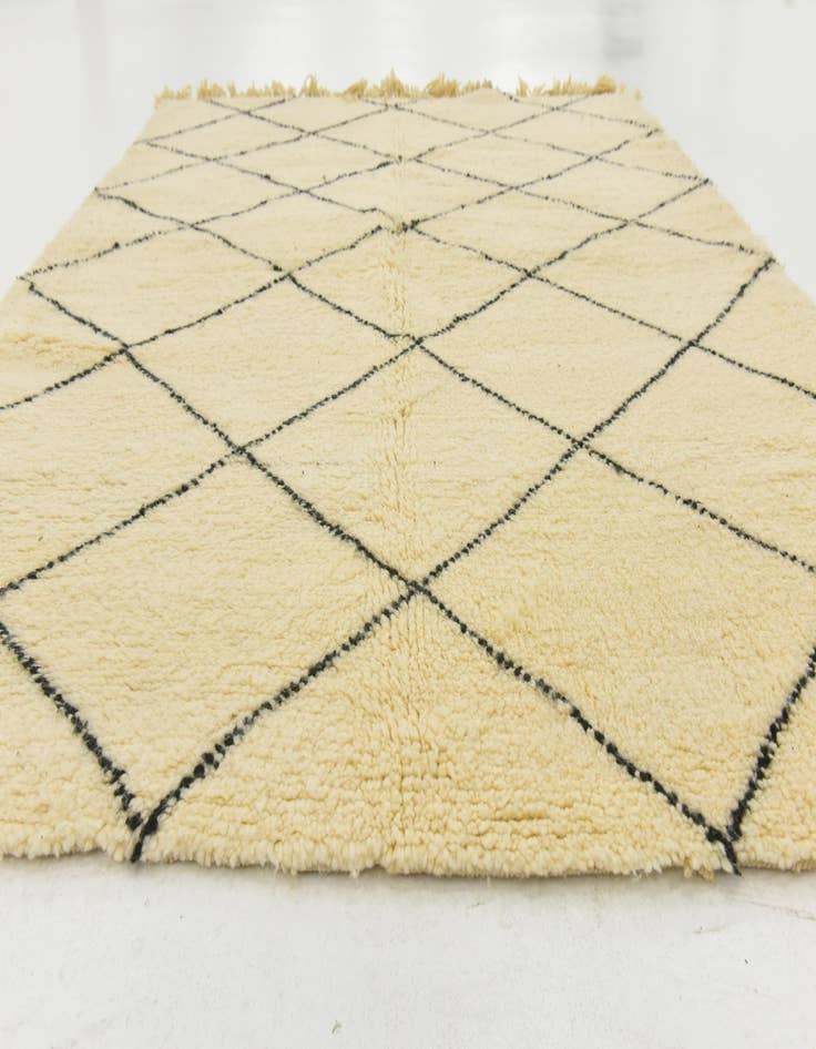 Detail image of  5' 11 x 7' 7  Hand Knotted Moroccan Wool Rug