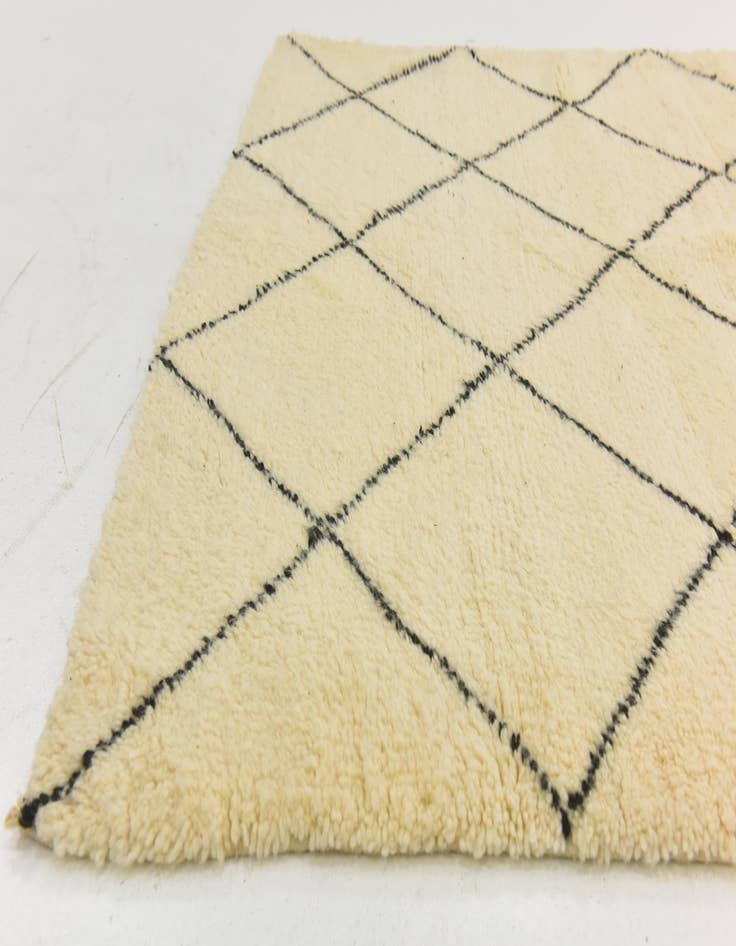 Detail image of  5' 11 x 7' 7  Hand Knotted Moroccan Wool Rug