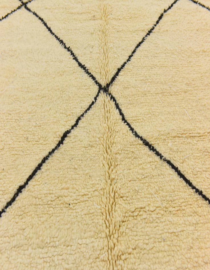Detail image of  7' 1 x 9' 2  Hand Knotted Moroccan Wool Rug