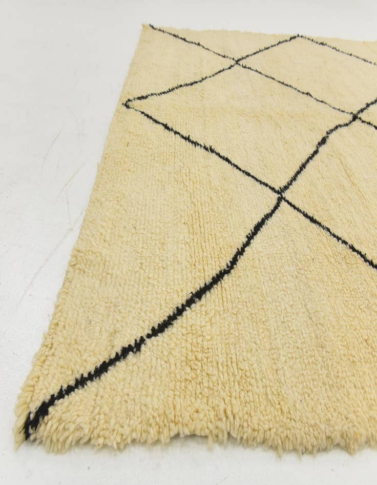 Detail image of  7' 1 x 9' 2  Hand Knotted Moroccan Wool Rug