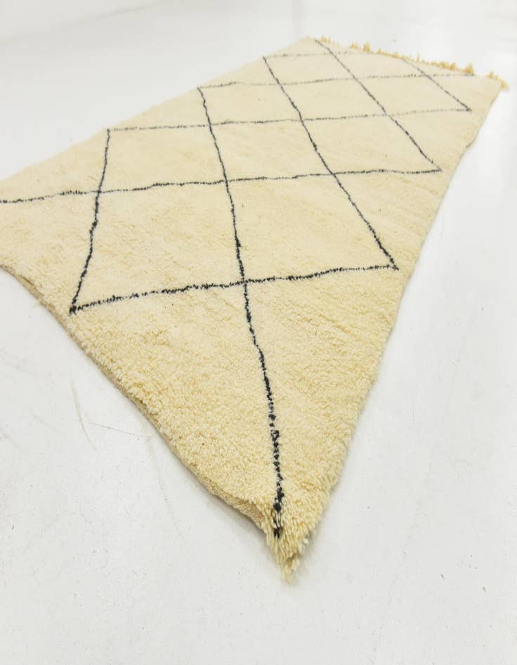 Detail image of  5' 8 x 9' 7  Hand Knotted Moroccan Wool Rug