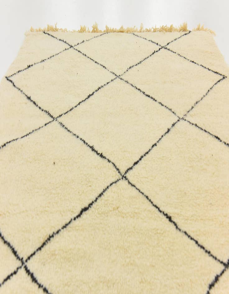 Detail image of  5' 8 x 9' 7  Hand Knotted Moroccan Wool Rug