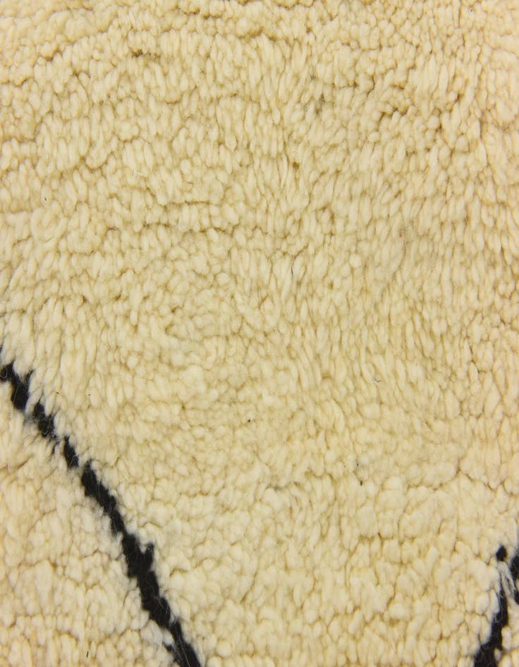 Detail image of  5' 8 x 9' 7  Hand Knotted Moroccan Wool Rug