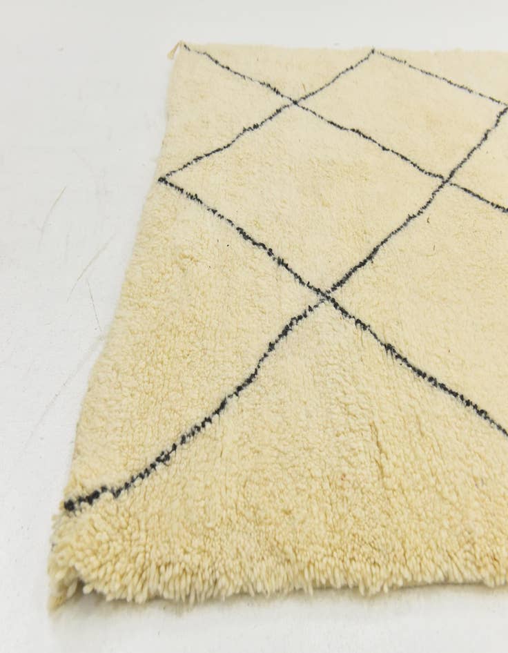 Detail image of  5' 8 x 9' 7  Hand Knotted Moroccan Wool Rug