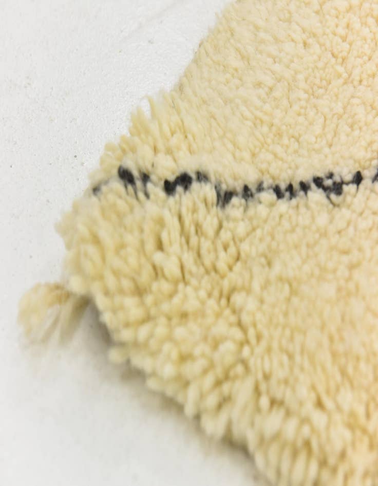 Detail image of  5' 8 x 9' 7  Hand Knotted Moroccan Wool Rug