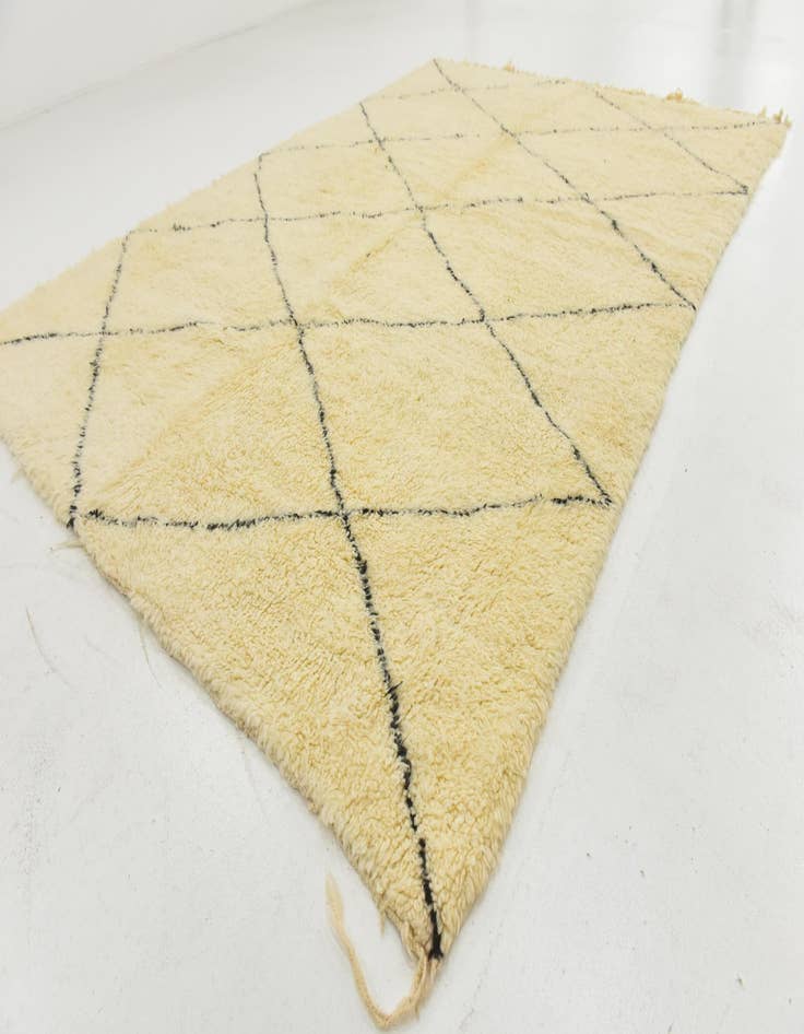 Detail image of  7' 1 x 9' 9  Hand Knotted Moroccan Wool Rug