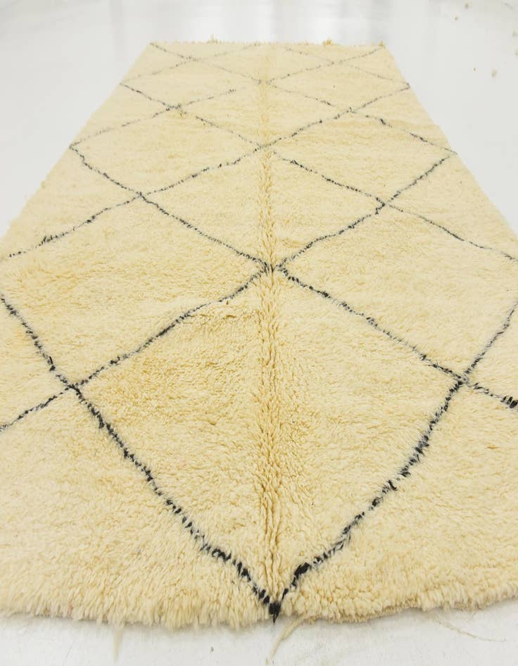 Detail image of  7' 1 x 9' 9  Hand Knotted Moroccan Wool Rug