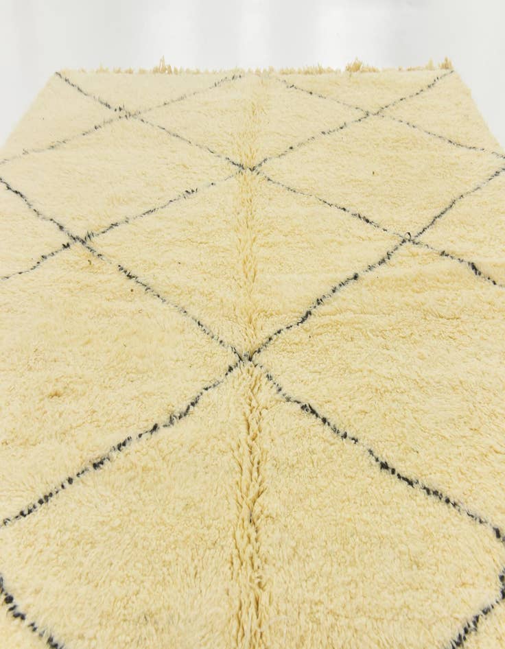 Detail image of  7' 1 x 9' 9  Hand Knotted Moroccan Wool Rug