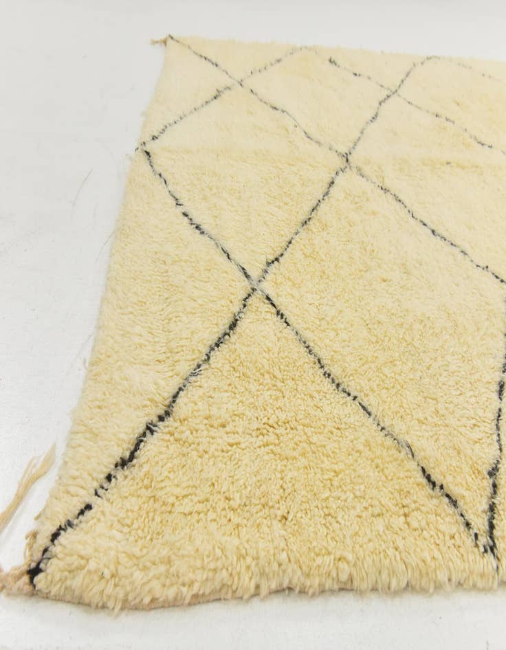 Detail image of  7' 1 x 9' 9  Hand Knotted Moroccan Wool Rug