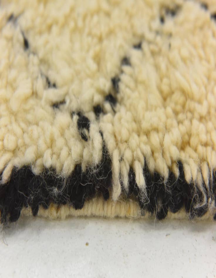 Detail image of  6' 7 x 10' 2  Hand Knotted Moroccan Wool Rug