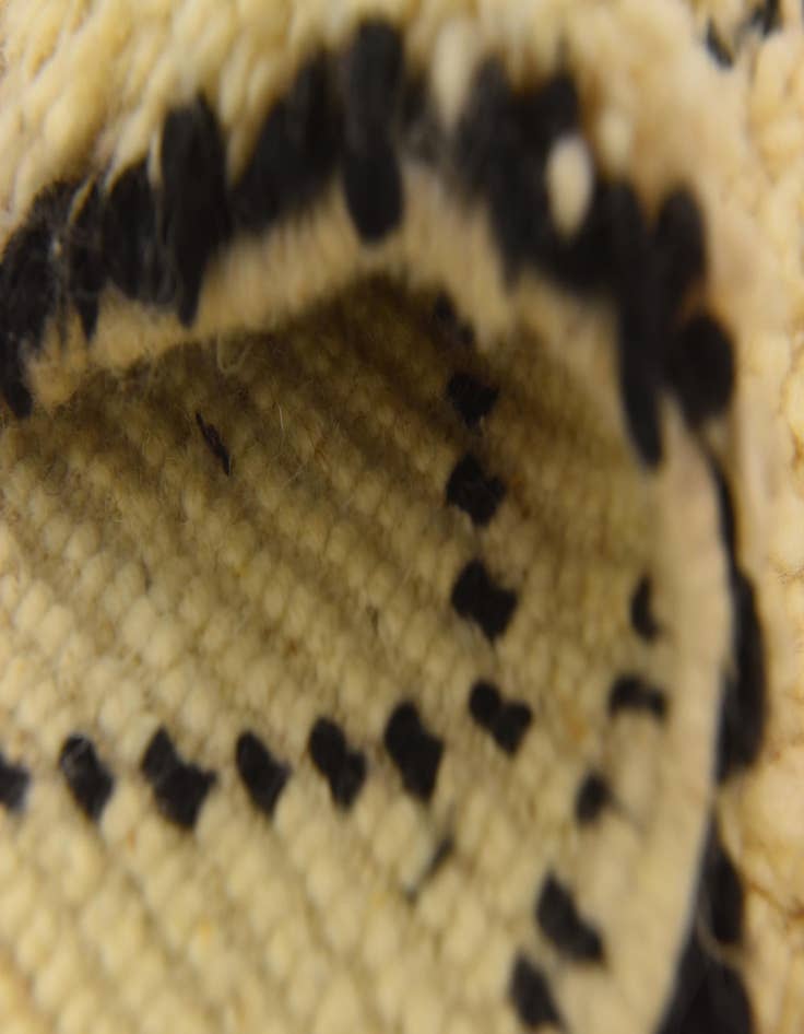 Detail image of  6' 7 x 10' 2  Hand Knotted Moroccan Wool Rug