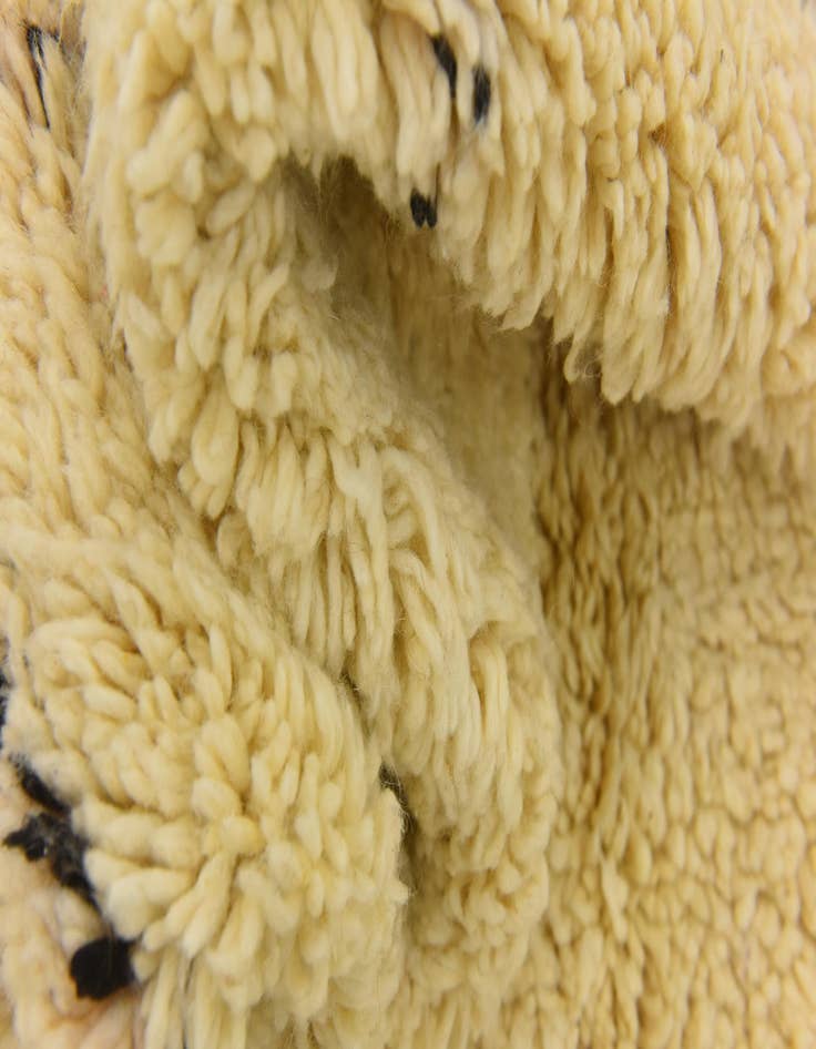 Detail image of  6' 7 x 10' 2  Hand Knotted Moroccan Wool Rug