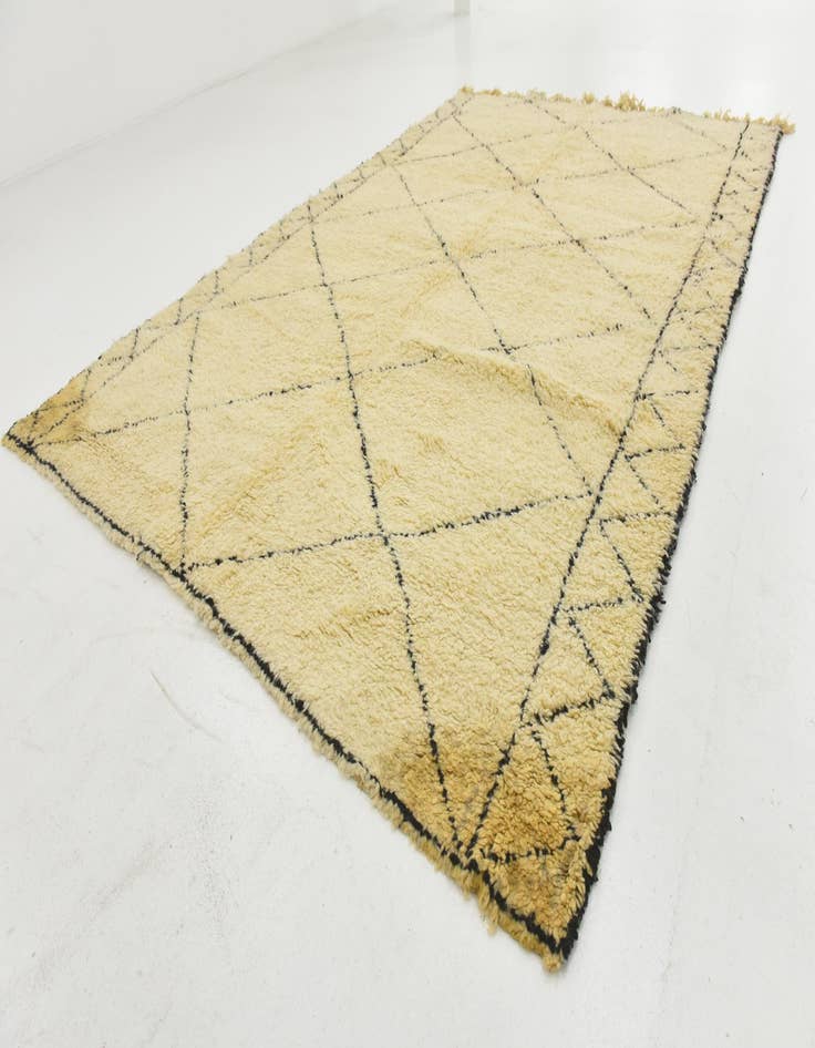 Detail image of  6' 7 x 10' 2  Hand Knotted Moroccan Wool Rug