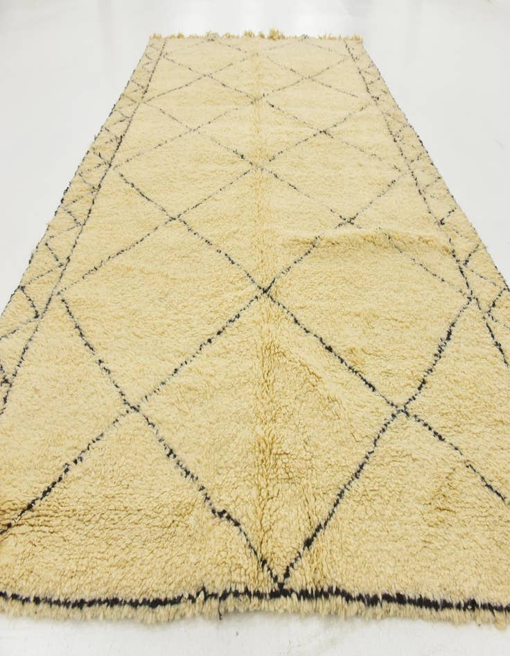 Detail image of  6' 7 x 10' 2  Hand Knotted Moroccan Wool Rug