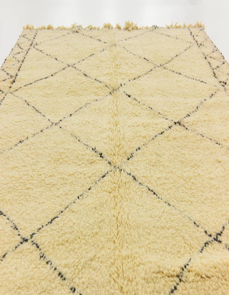 Detail image of  6' 7 x 10' 2  Hand Knotted Moroccan Wool Rug