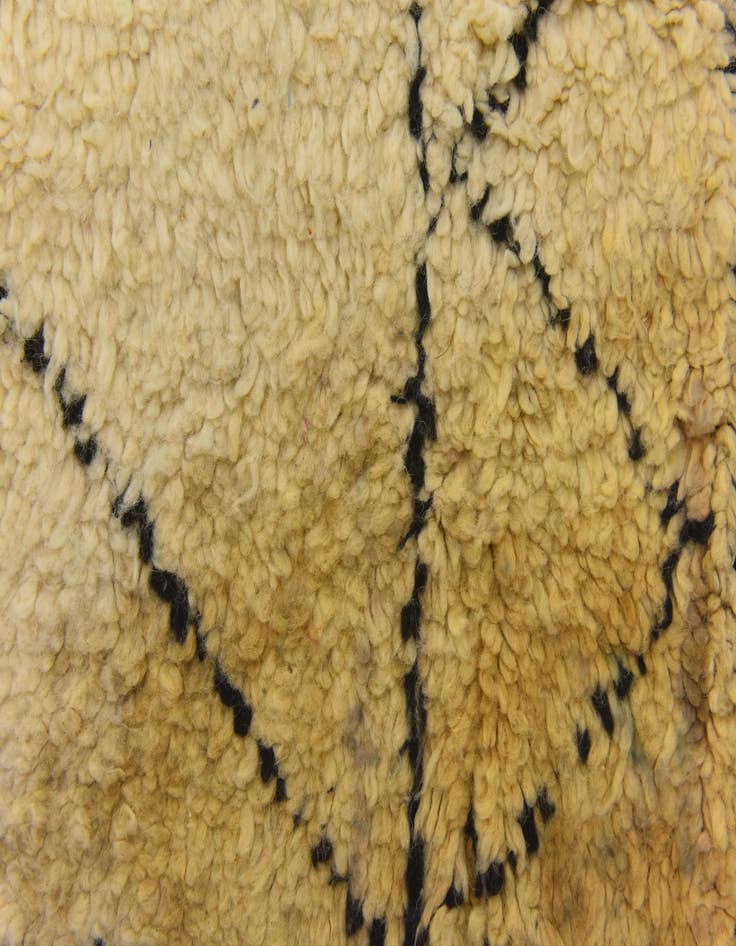 Detail image of  6' 7 x 10' 2  Hand Knotted Moroccan Wool Rug