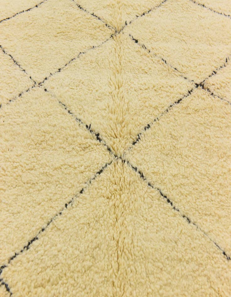 Detail image of  6' 7 x 10' 2  Hand Knotted Moroccan Wool Rug