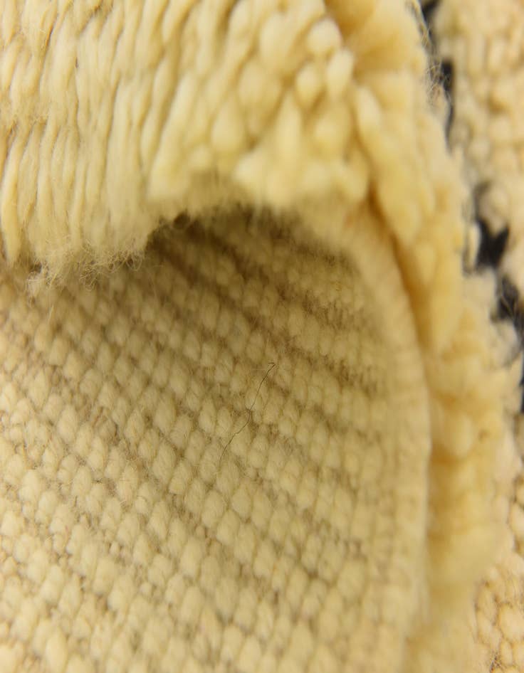 Detail image of  6' 8 x 10' 3  Hand Knotted Moroccan Wool Rug