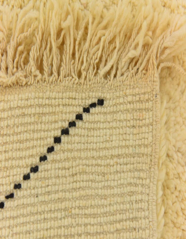 Detail image of  6' 8 x 10' 3  Hand Knotted Moroccan Wool Rug