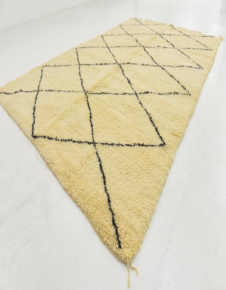 Detail image of  6' 8 x 10' 3  Hand Knotted Moroccan Wool Rug