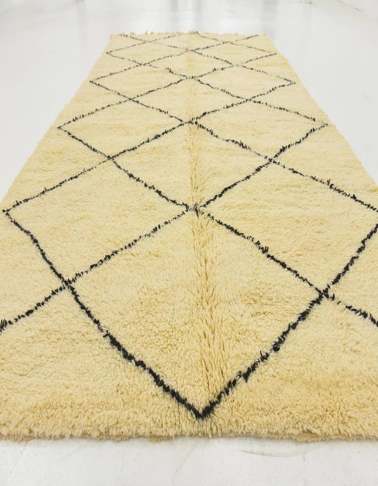 Detail image of  6' 8 x 10' 3  Hand Knotted Moroccan Wool Rug
