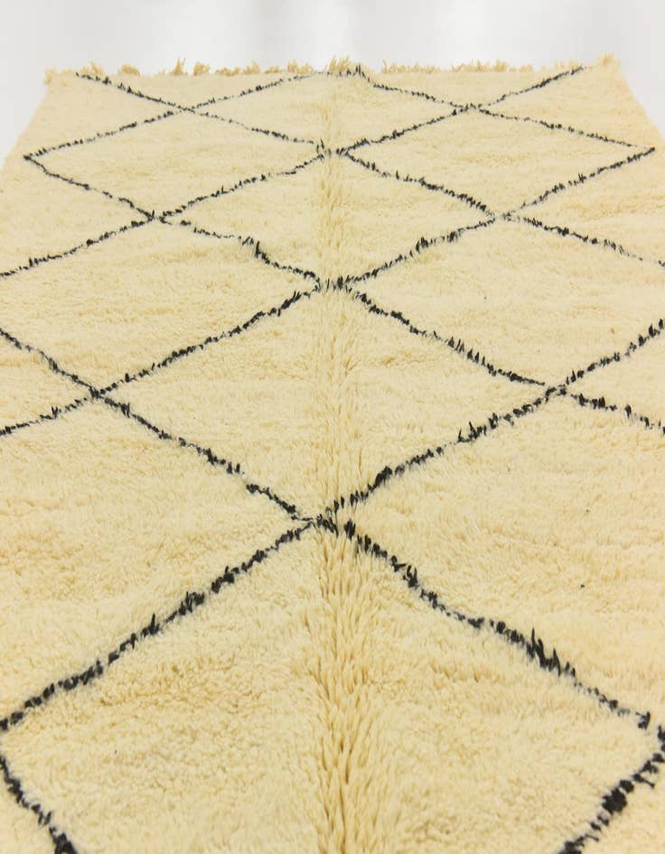 Detail image of  6' 8 x 10' 3  Hand Knotted Moroccan Wool Rug