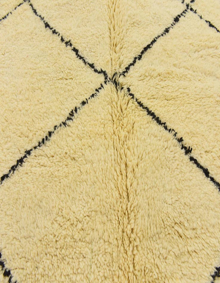 Detail image of  6' 8 x 10' 3  Hand Knotted Moroccan Wool Rug