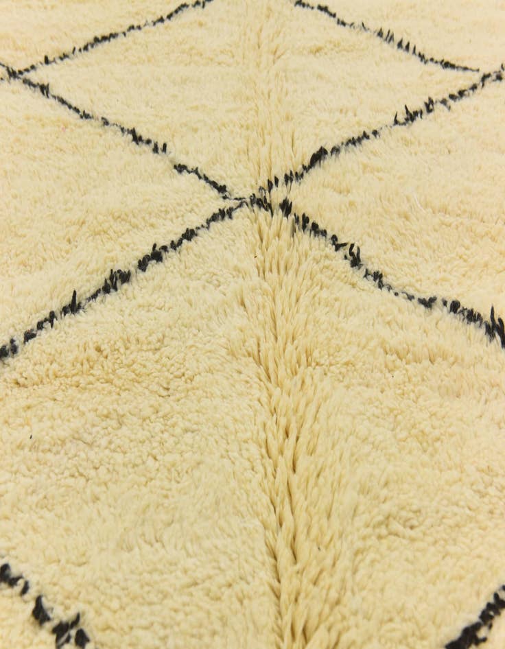 Detail image of  6' 8 x 10' 3  Hand Knotted Moroccan Wool Rug