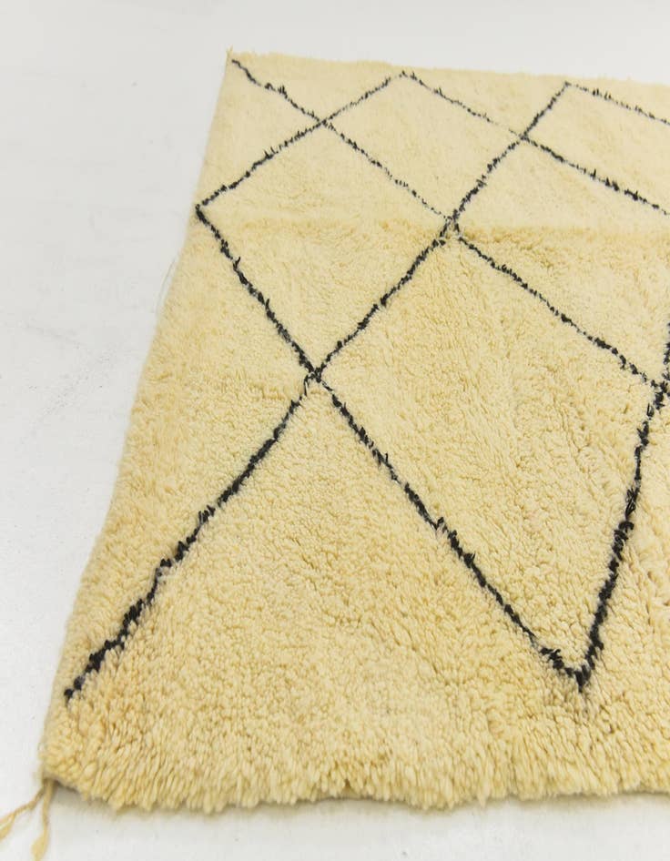 Detail image of  6' 8 x 10' 3  Hand Knotted Moroccan Wool Rug