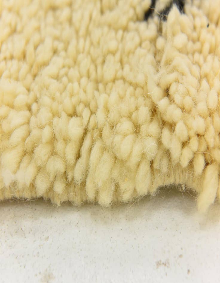 Detail image of  6' 8 x 10' 3  Hand Knotted Moroccan Wool Rug